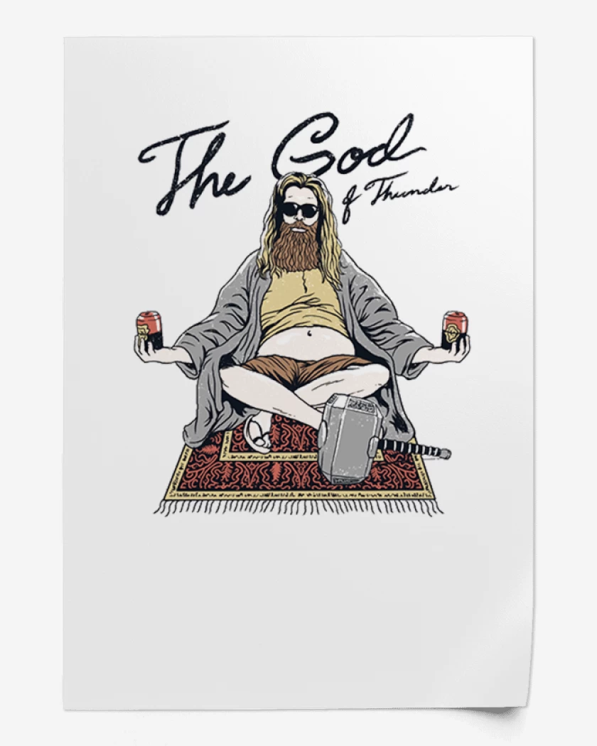 Print the god of thunder and beer
