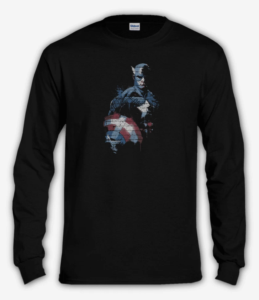 Polera manga larga Negro de Cap rogers