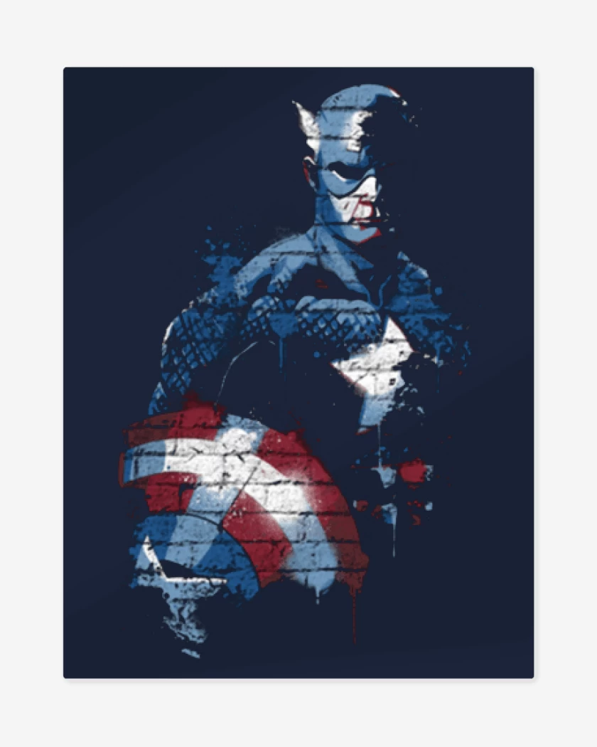 Print metalico Azul Marino de Cap rogers