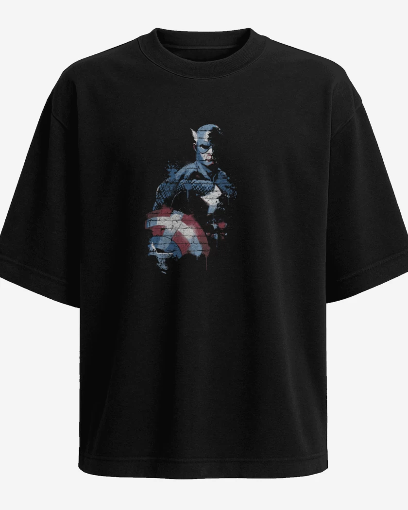 Polera Oversize Negro de Cap rogers