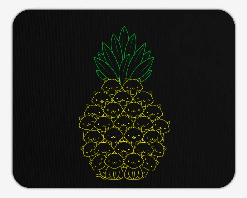 Mousepad pinneaple cat