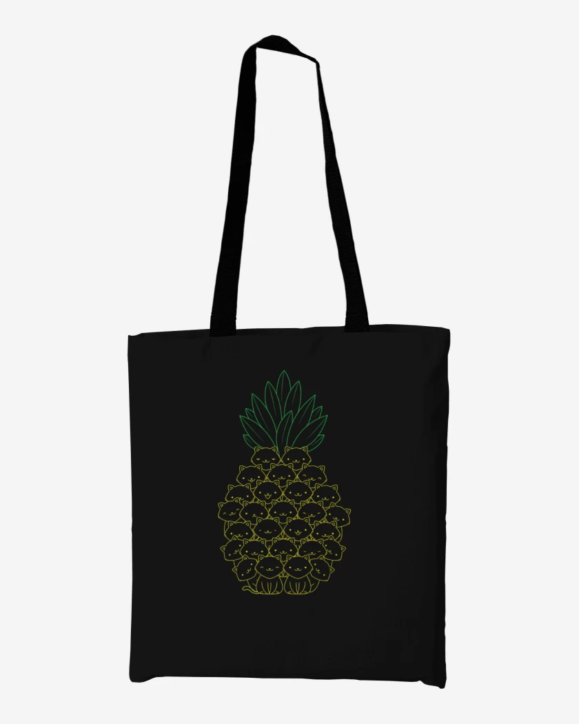Totebag pinneaple cat