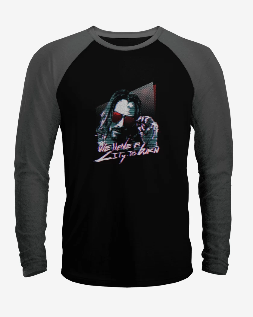 Polera Raglan we have a city to burn 2