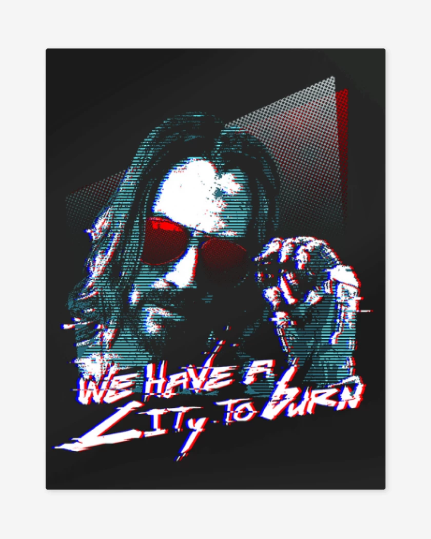 Print metalico we have a city to burn 2