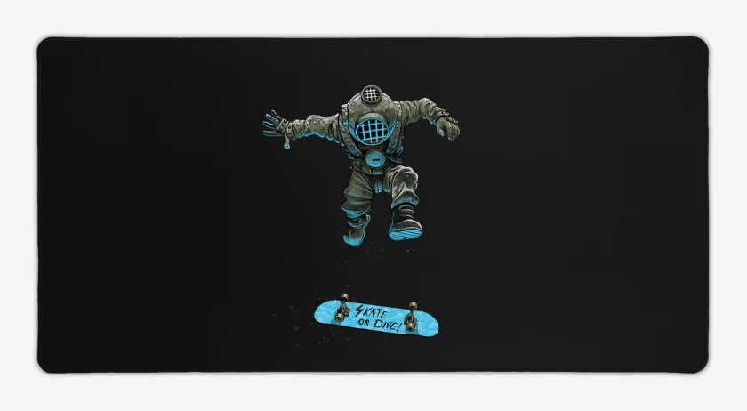 Mouse pad Gamer Negro de Buzo skater 