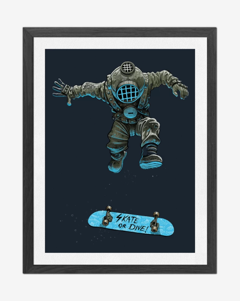 Cuadro decorativo Buzo skater 
