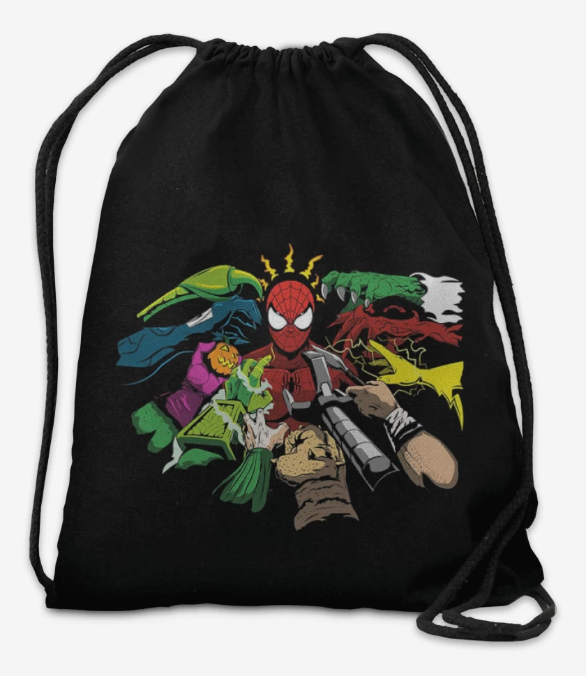 Mochila Negro de spider enemies