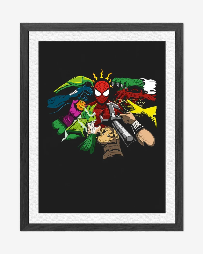 Cuadro decorativo Negro de spider enemies
