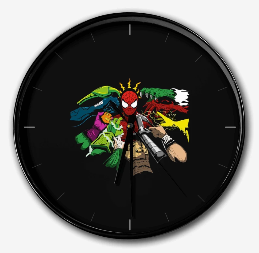 Reloj Negro de spider enemies