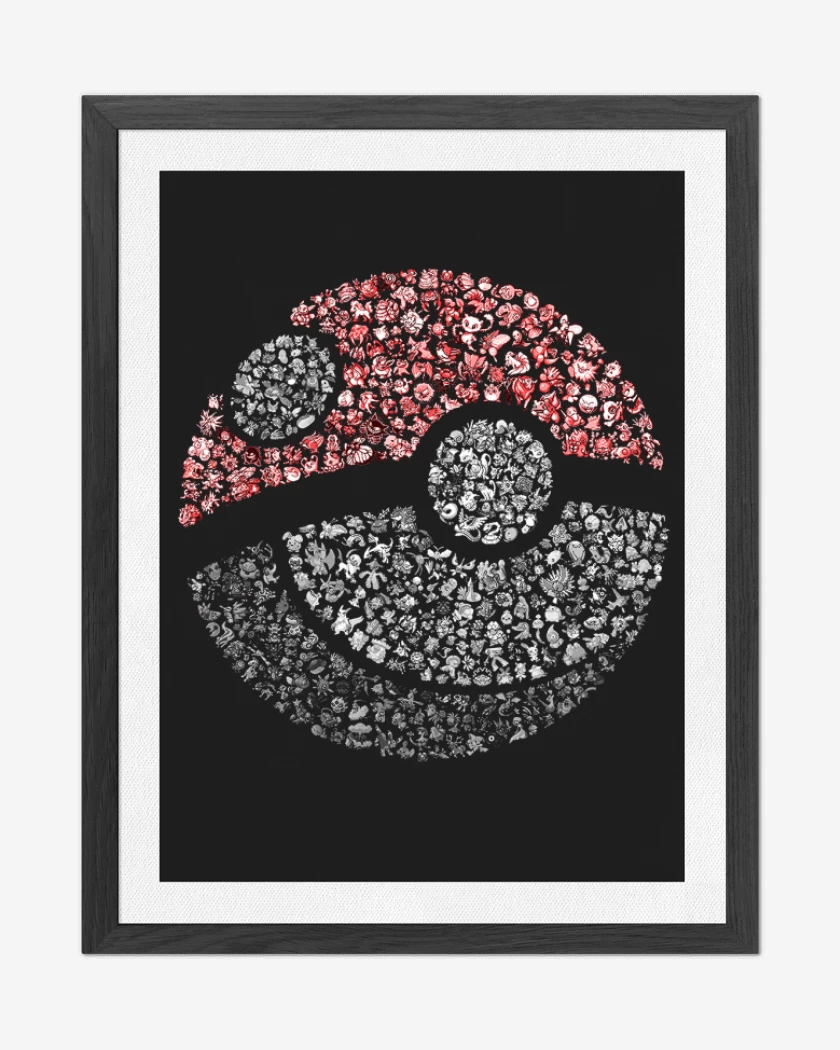 Cuadro decorativo Pokeball all