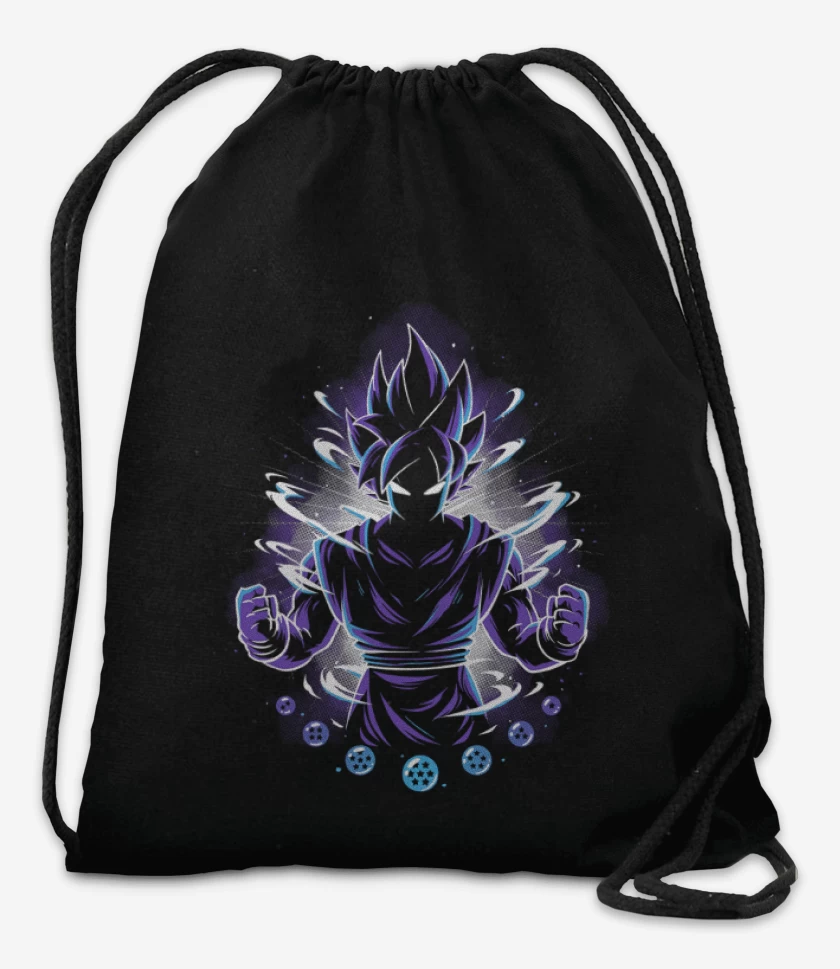 Mochila Negro de Nivel dios goku