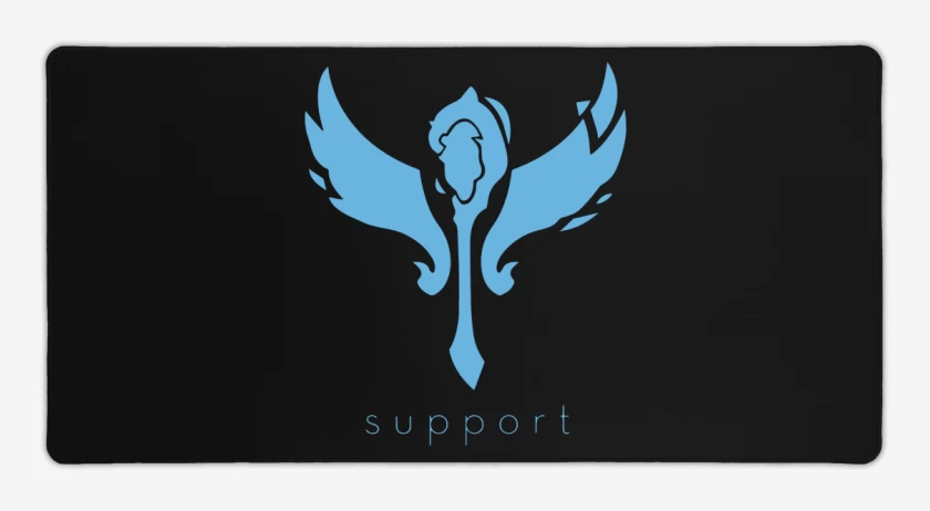 Mouse pad Gamer Negro de Support