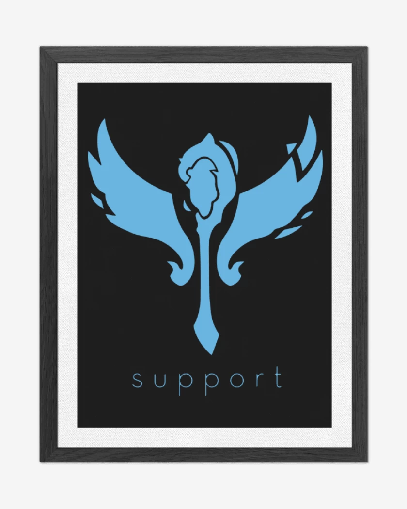 Cuadro decorativo Negro de Support