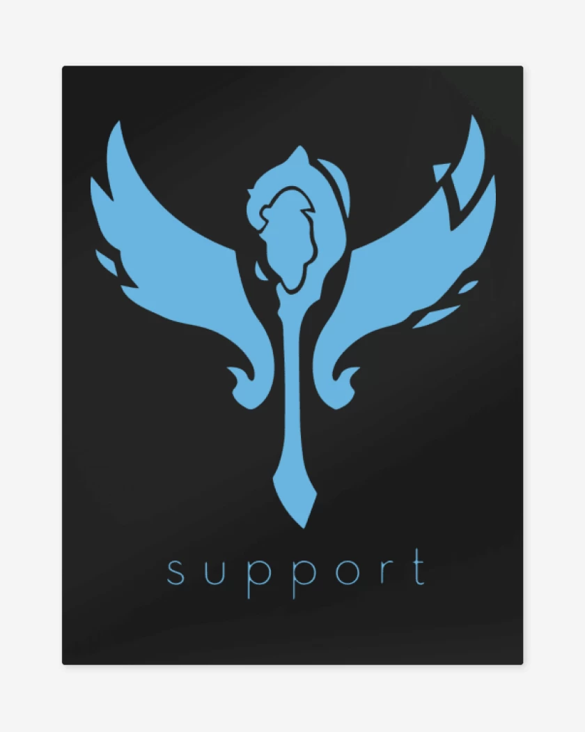 Print metalico Negro de Support
