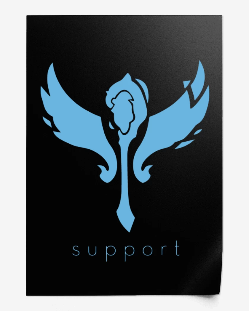 Print Negro de Support