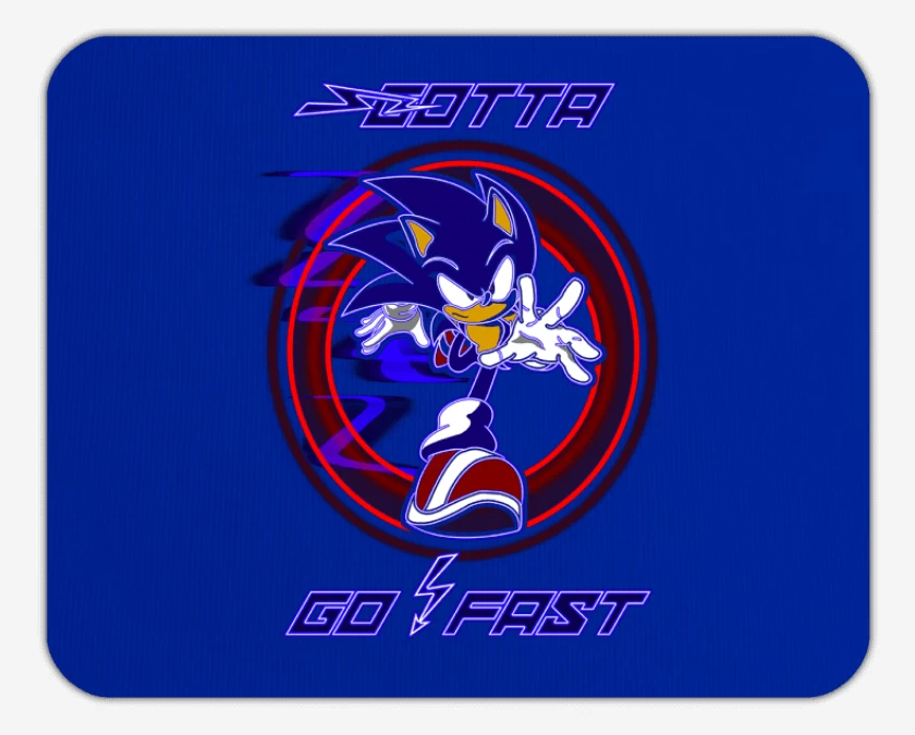 Mousepad Sonic go fast