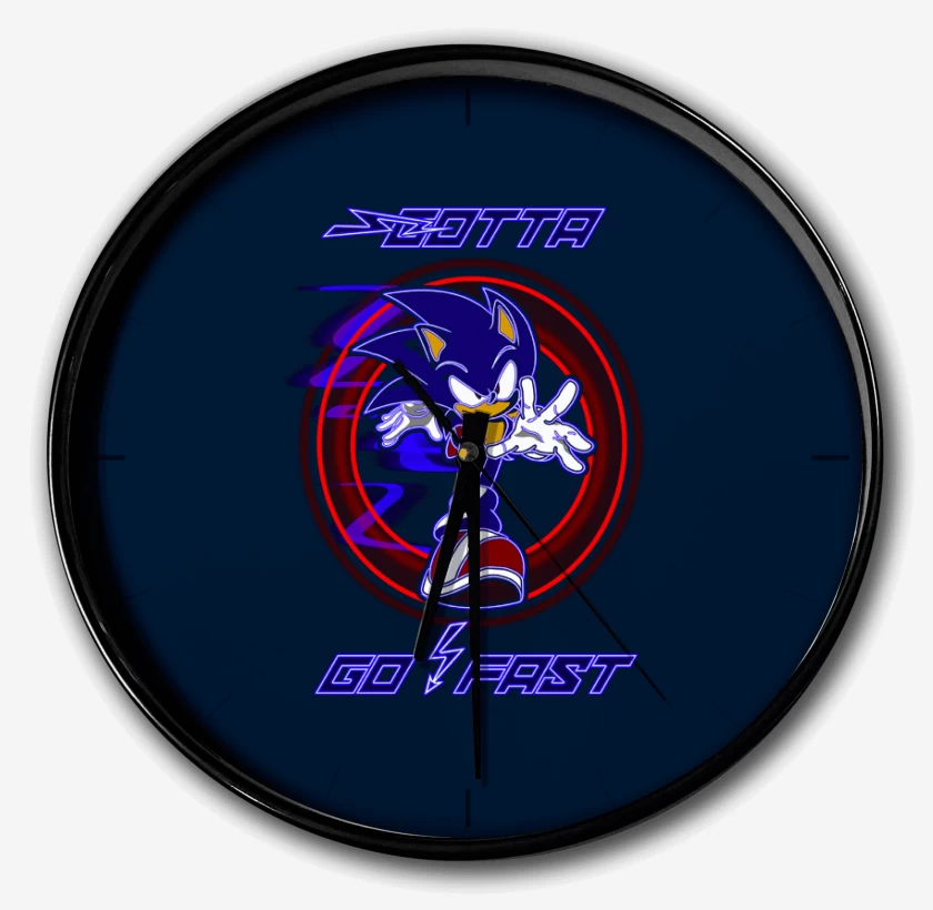 Reloj Azul Marino de Sonic go fast