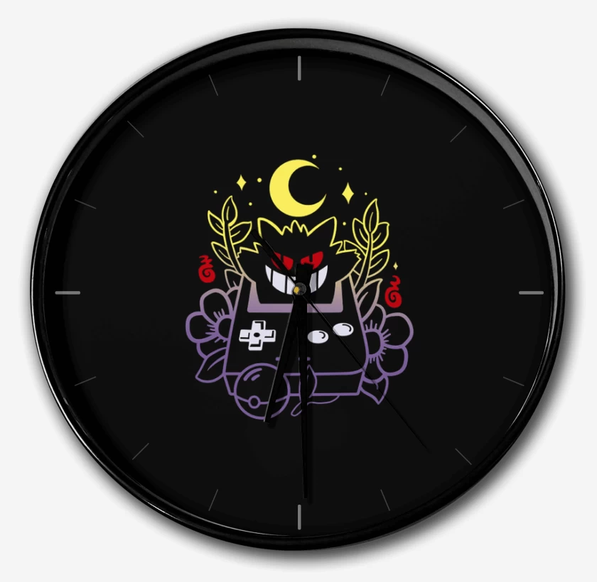 Reloj Negro de Game boy gengar 