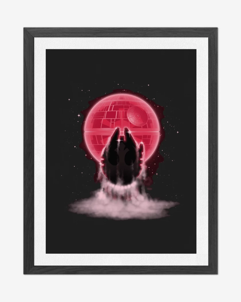 Cuadro decorativo Millenial falcon red