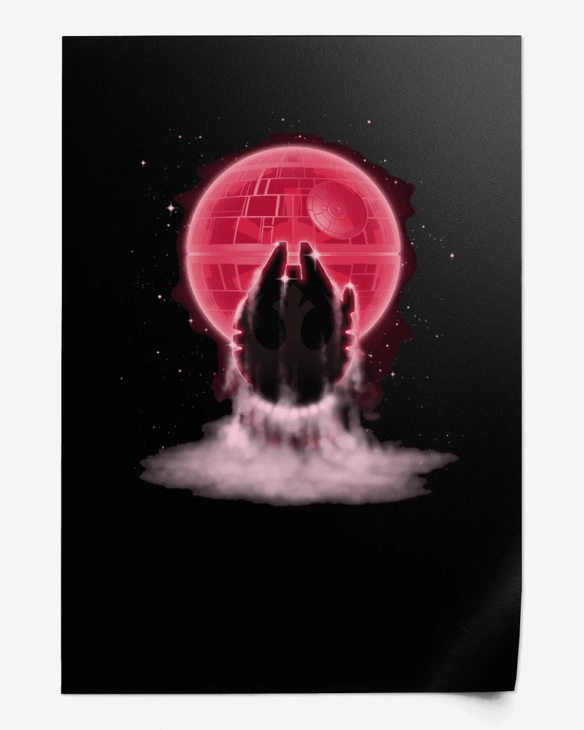 Print Millenial falcon red