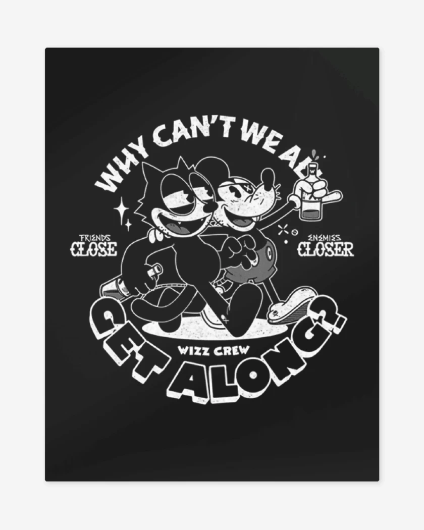 Print metalico Negro de Mick y Felix
