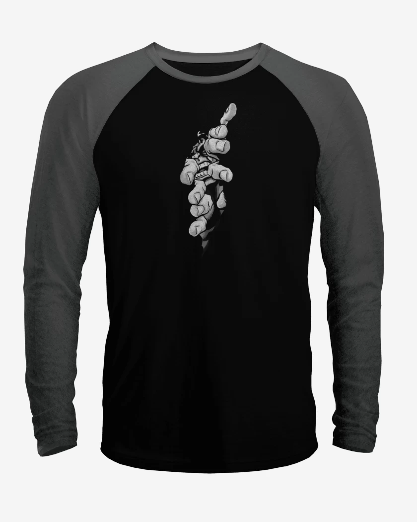 Polera Raglan Negro / Negro Heather de Hulk 5 