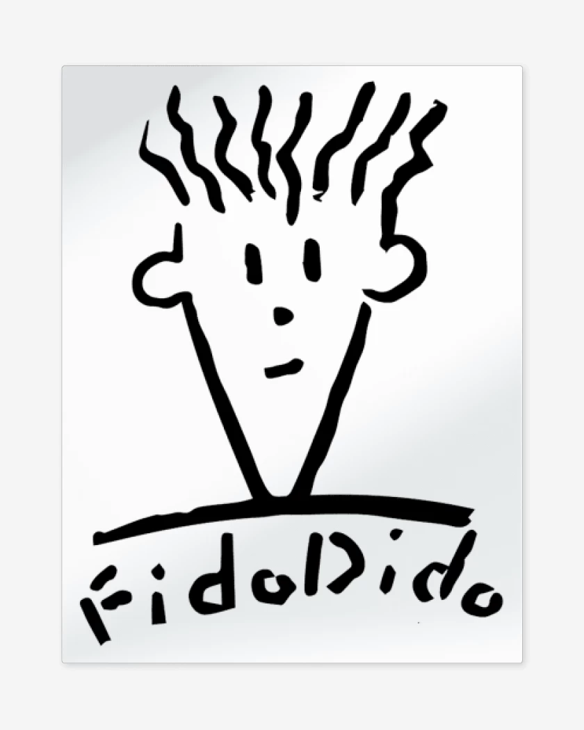 Print metalico Blanco de Fidodido