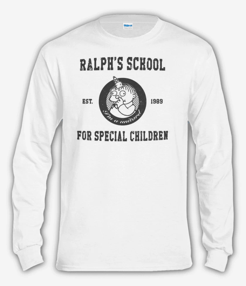 Polera manga larga Blanco de RALPHS SCHOOL