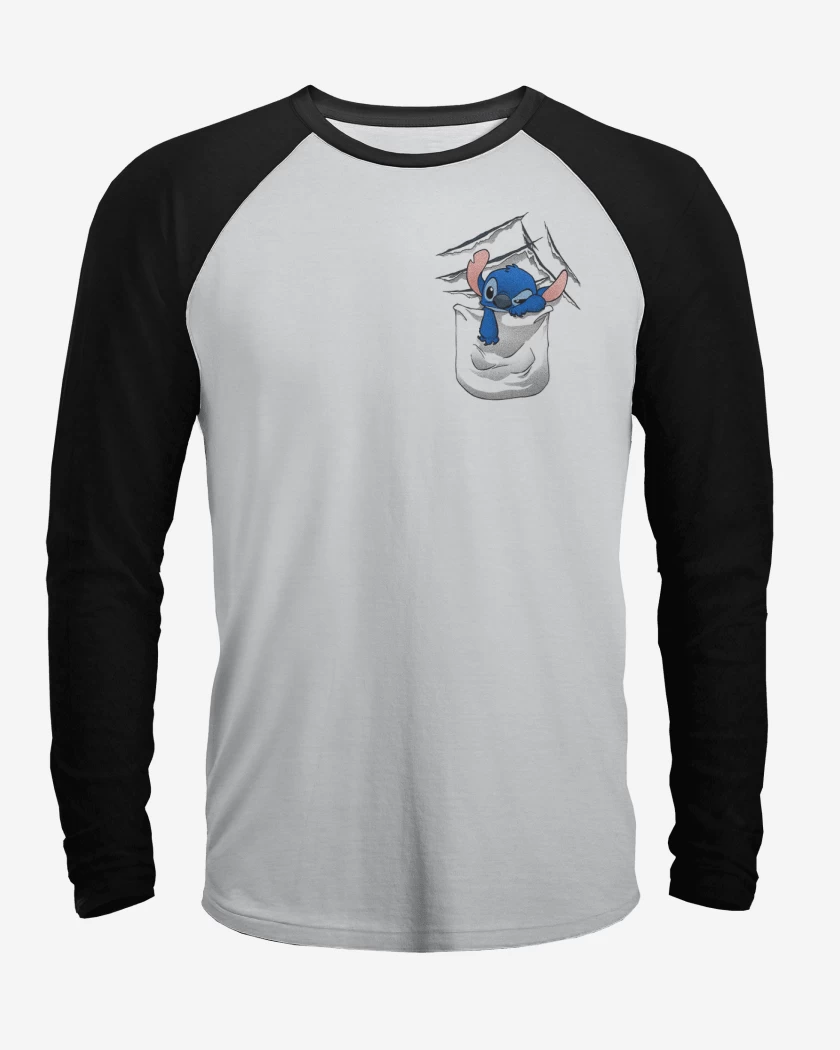 Polera Raglan Stitch Bolsillo 