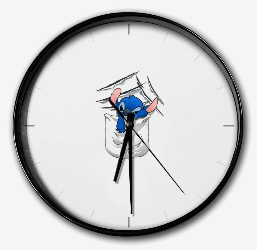 Reloj Blanco de Stitch Bolsillo 