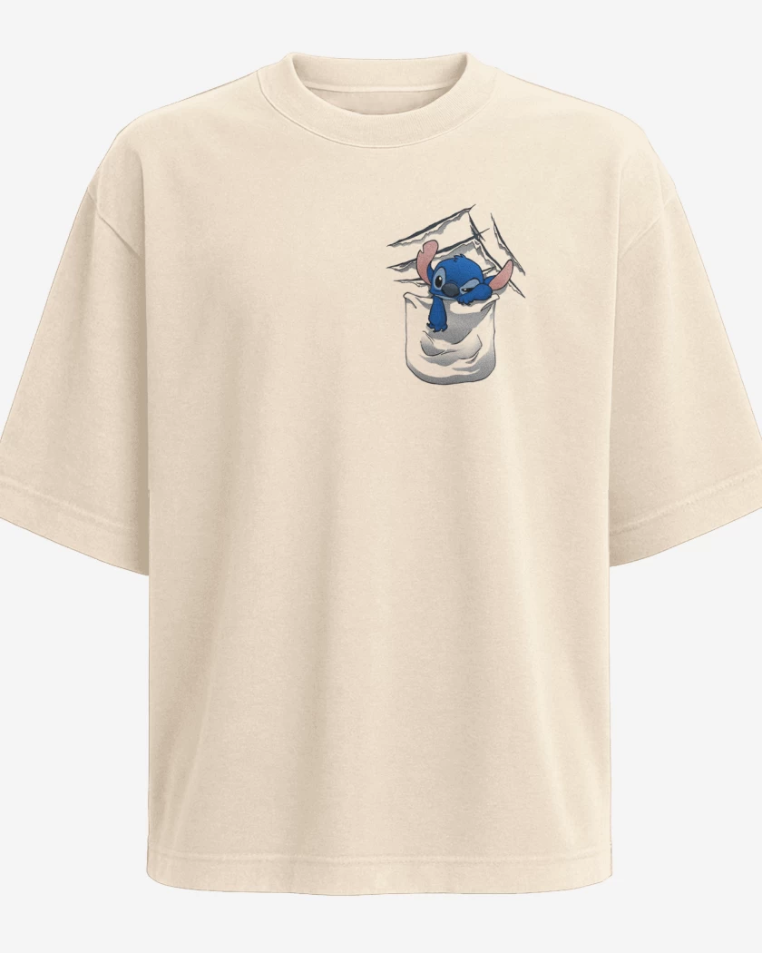 Polera Oversize Stitch Bolsillo 
