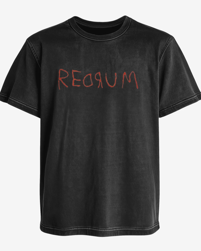 Polera desgastada Negro de REDRUM 