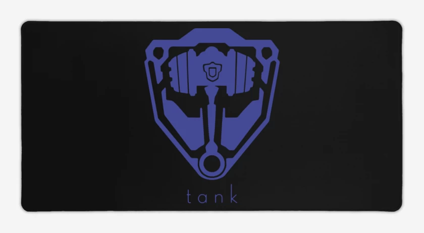 Mouse pad Gamer Negro de Tank