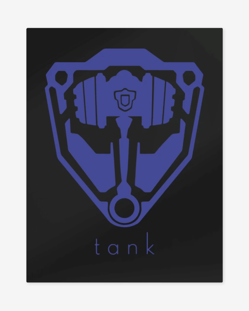 Print metalico Negro de Tank