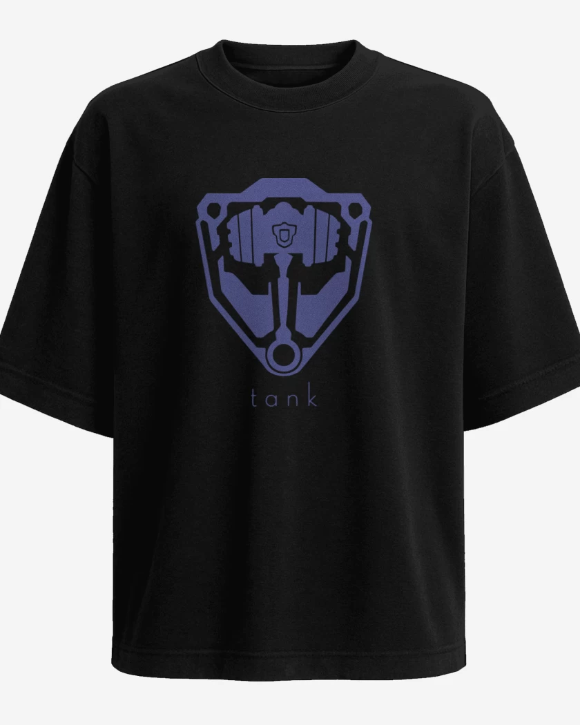 Polera Oversize Negro de Tank