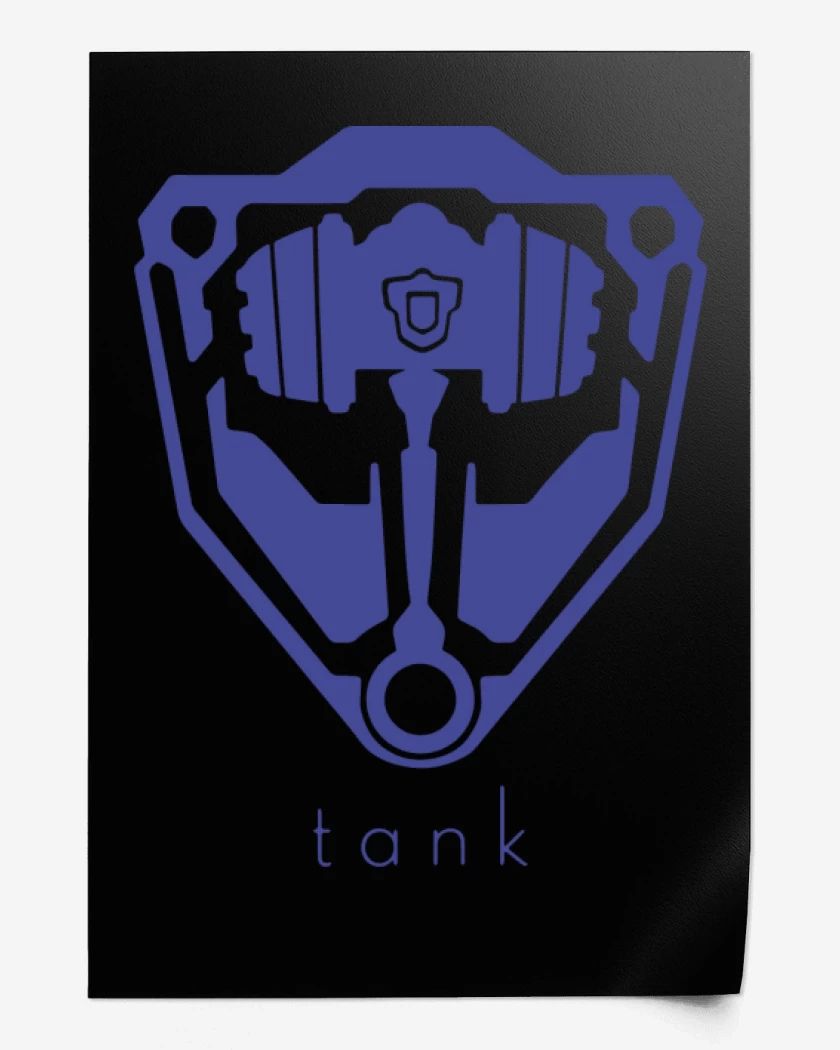 Print Negro de Tank