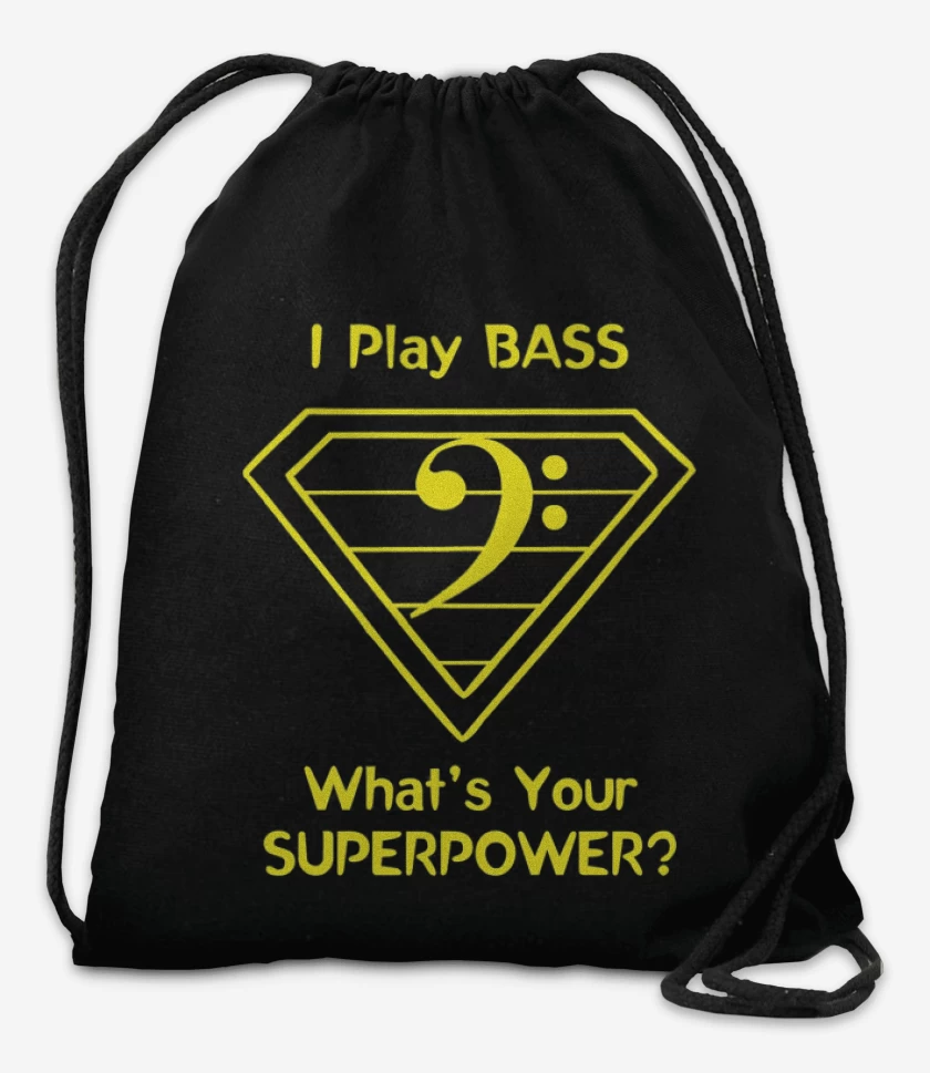 Mochila Negro de I play bass 