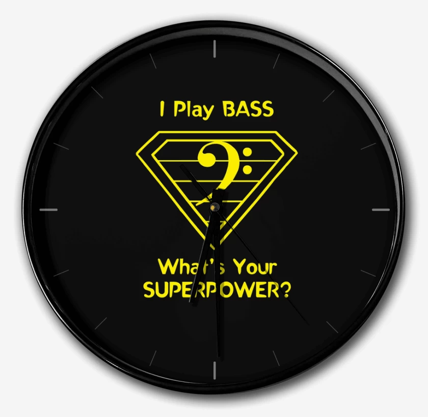 Reloj Negro de I play bass 