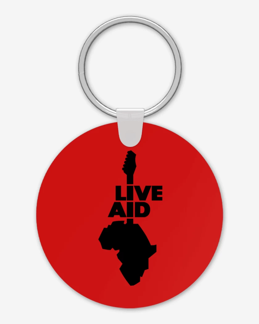 Llavero Rojo de LIVE AID 
