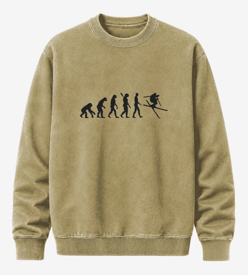 Poleron Polo Acid Wash Beige de Sky man 