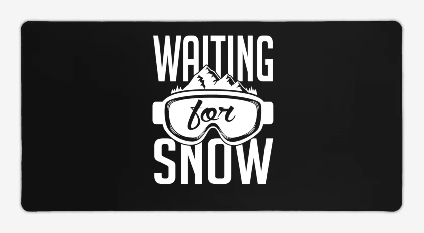 Mouse pad Gamer Negro de Waiting for snow