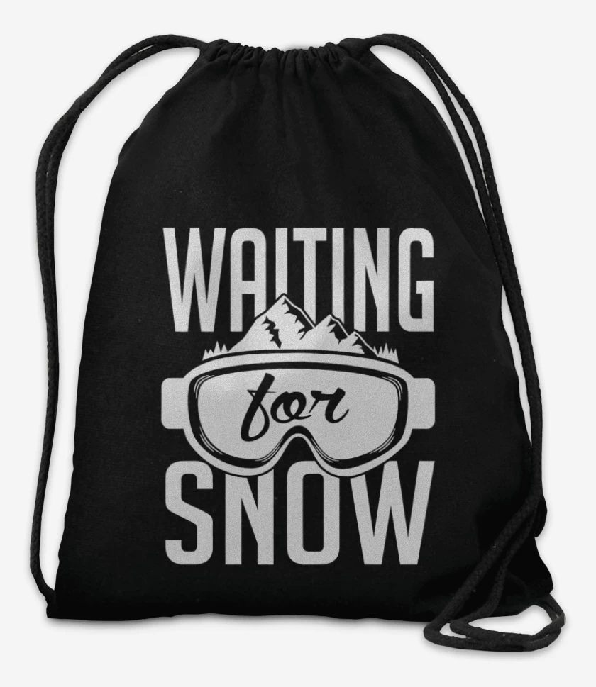 Mochila Negro de Waiting for snow