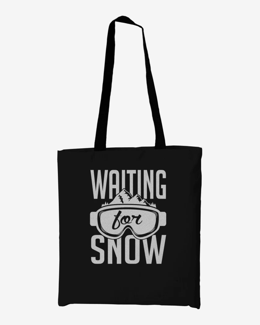 Totebag Waiting for snow