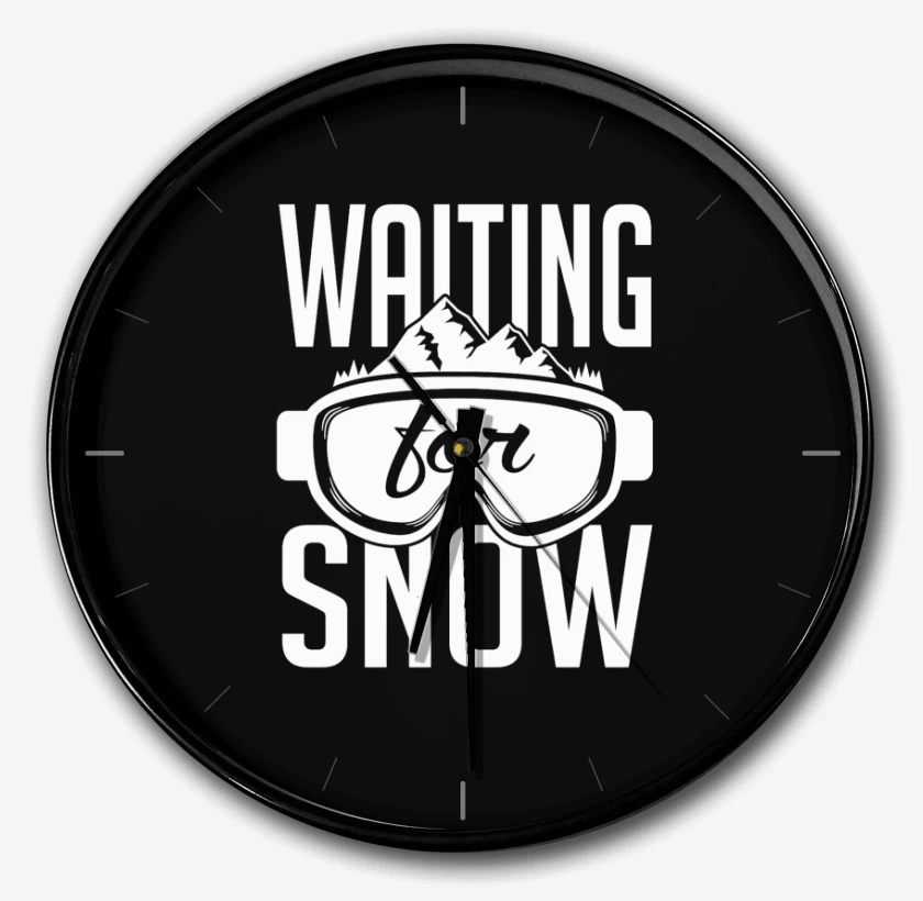 Reloj Negro de Waiting for snow