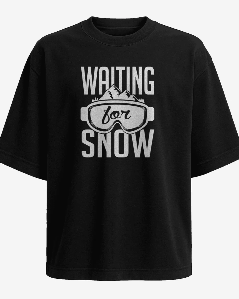 Polera Oversize Negro de Waiting for snow