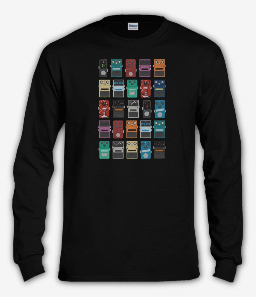 Polera manga larga Negro de Pedales