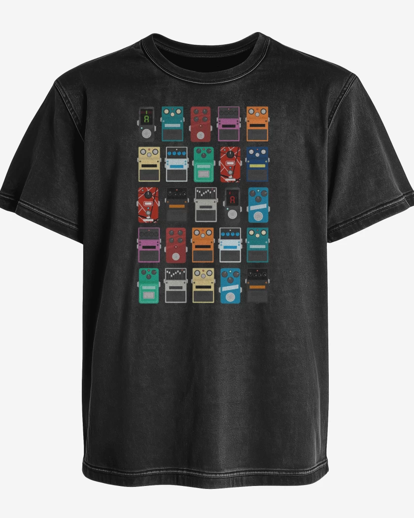 Polera desgastada Negro de Pedales