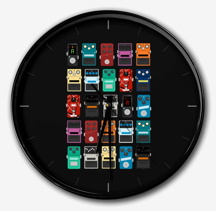 Reloj Negro de Pedales