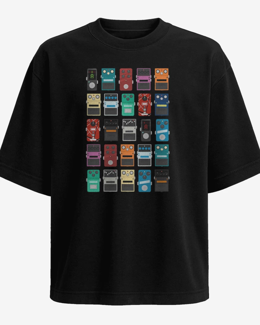 Polera Oversize Negro de Pedales