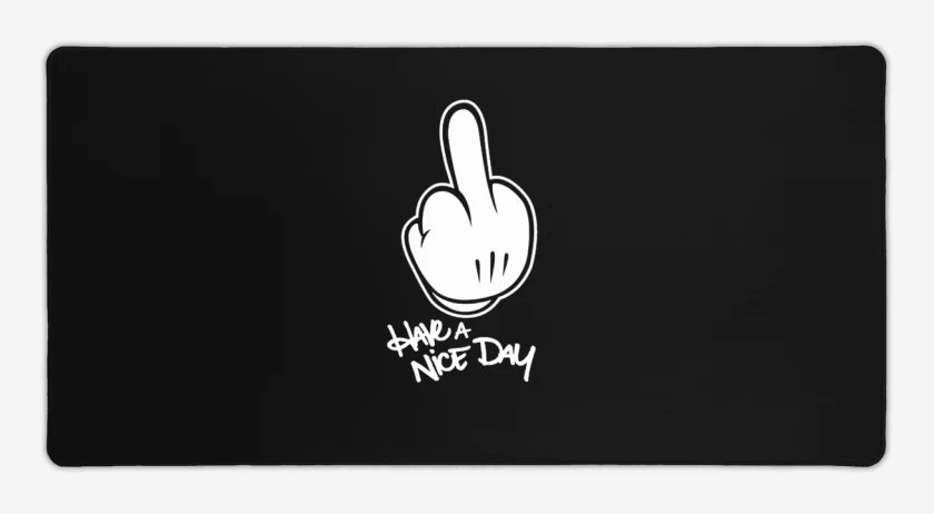 Mouse pad Gamer Negro de Que tengas un lindo dia 